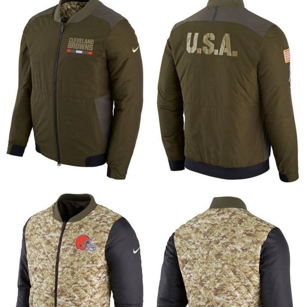 Nike Cleveland Browns NFL Reversible Bomber Jacket